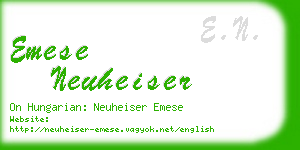 emese neuheiser business card